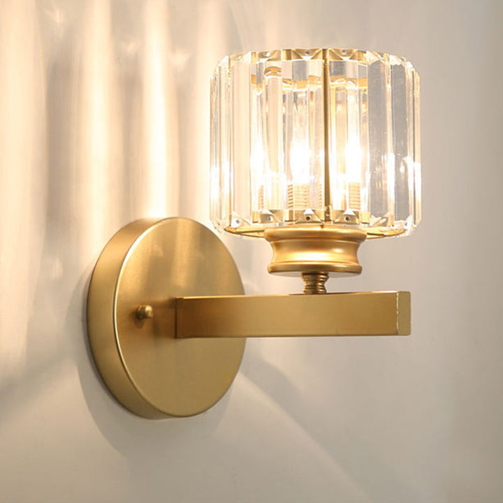 Krystallglass Vegglampe med Moderne Arm Design Luvikno
