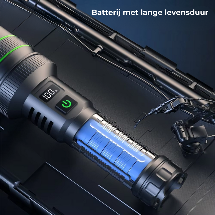 PowerBeam - Kraftig LED Lommelykt med Zoomfunksjon Luvikno