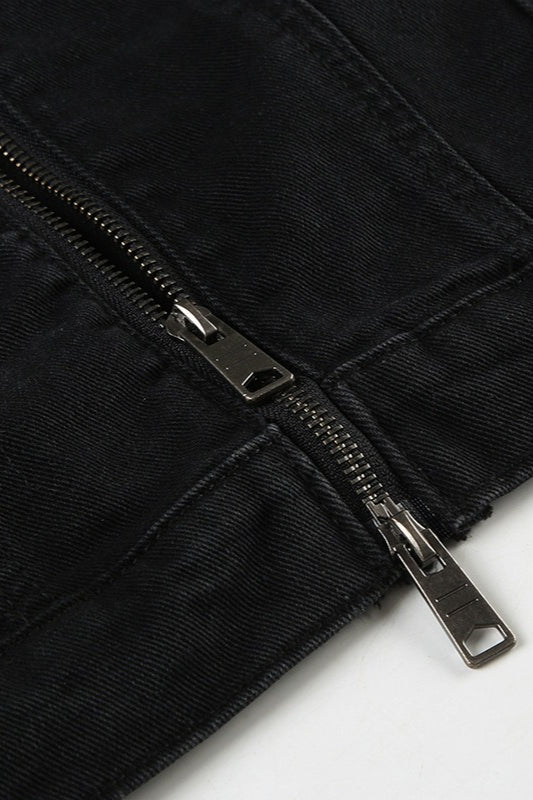 Luvik | Svart Denim Trucker-jakke