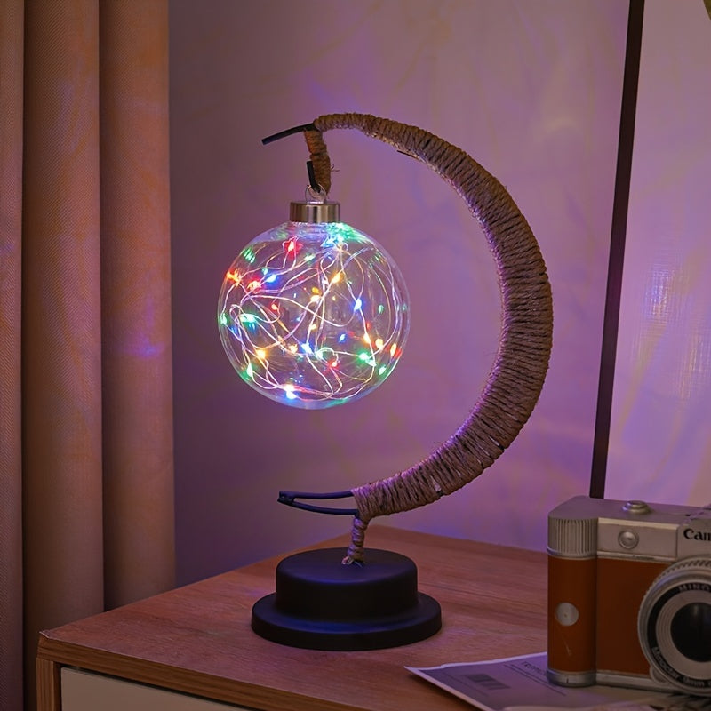 MoonGlow Lampe - Stilig Smijern LED Bordlampe Luvikno