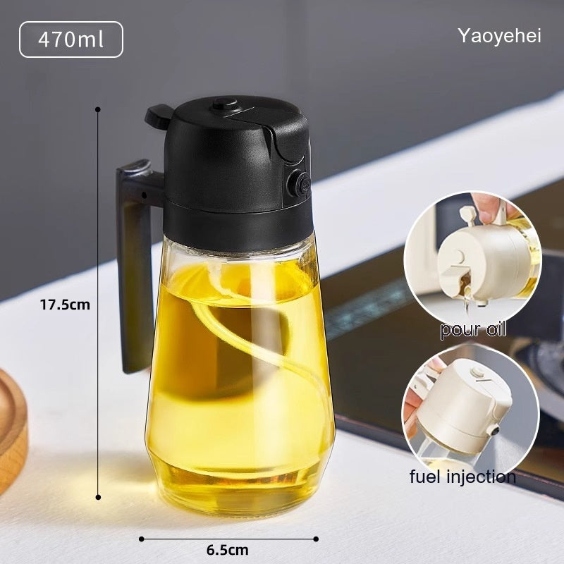 2-i-1 470ml Olje- og Eddik Sprayflaske | Luvikno