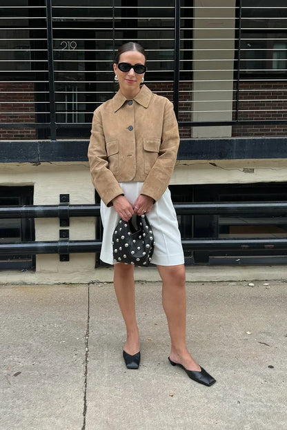 Luvik | Nahkatakki taskulla