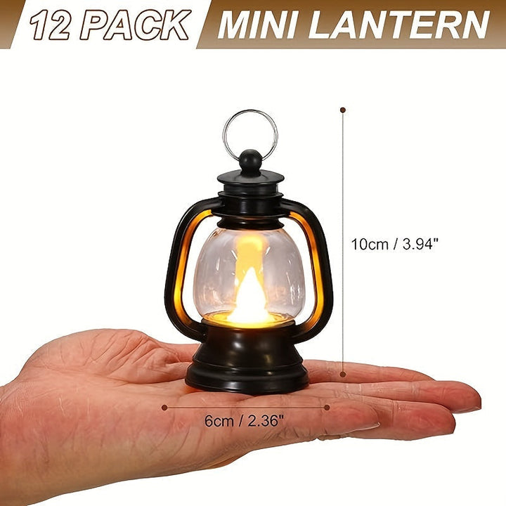 Retro LED Mini Lanterns – Atmosfærisk Belysning for Fester Luvikno