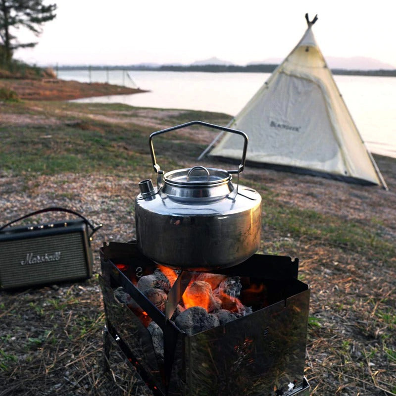 45.6oz Antarcti Rustfritt Stål Ryggsekk Camping Kjele Bushcraft Utstyr | Luvikno