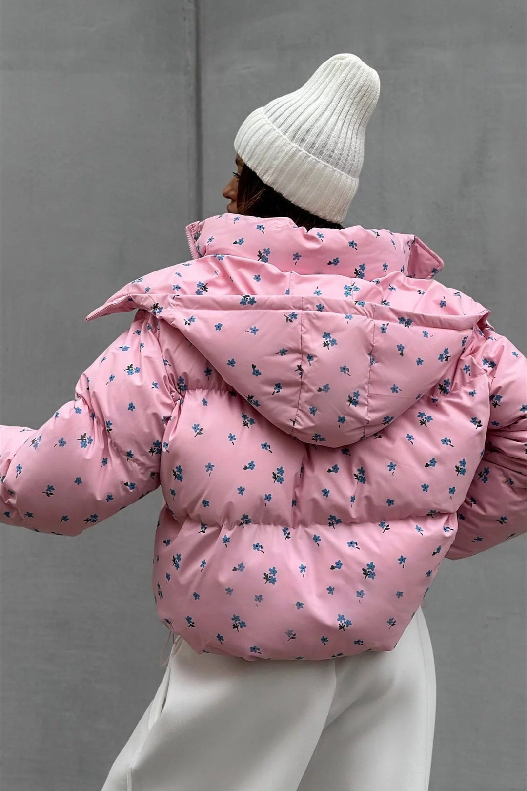 Luvik | Trykt Puffy Puffer Jakke