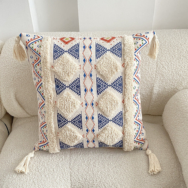 Boho fôret frynse kast puteomslag | Luvikno