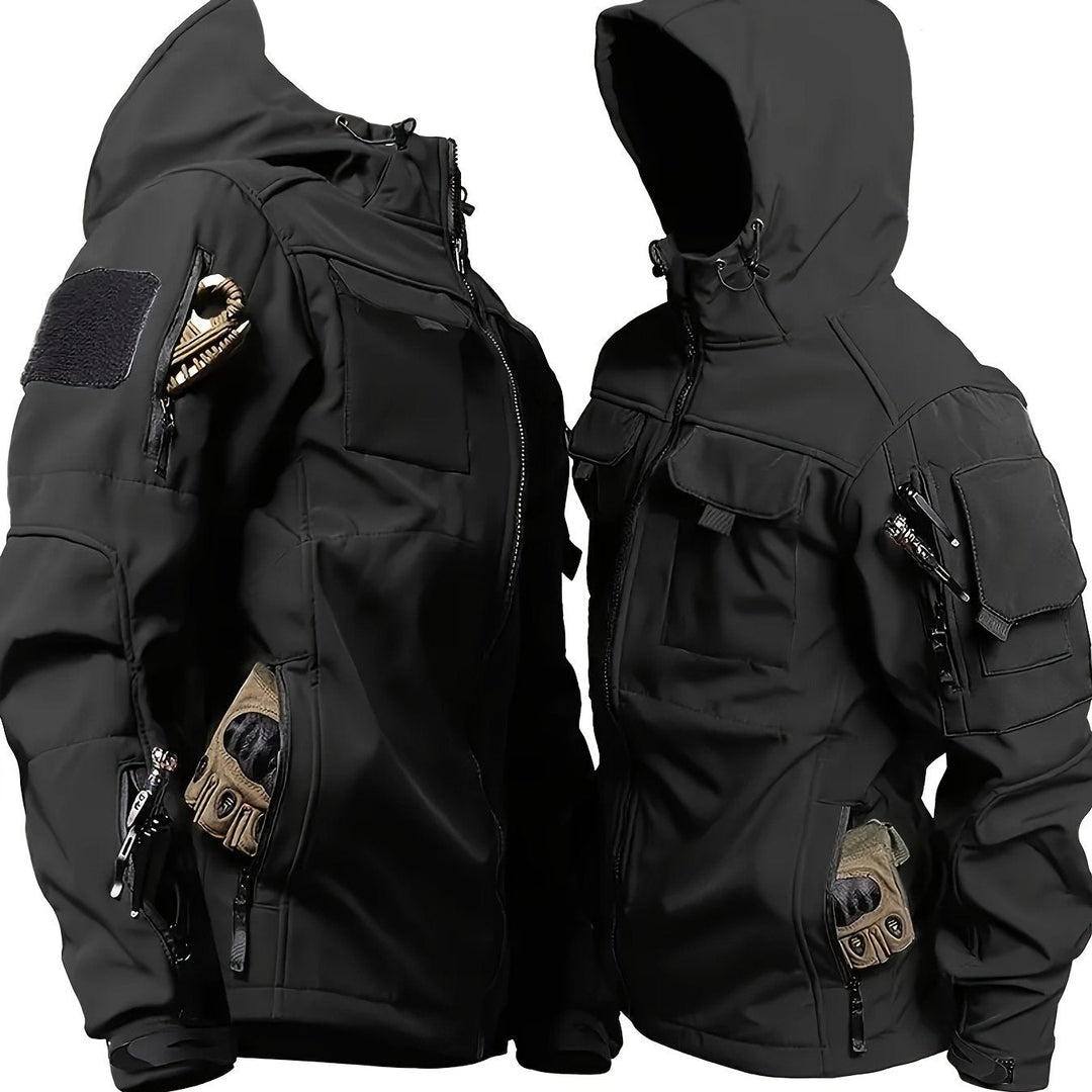 Luvik | Vedenpitävä miesten softshell-takki hupulla