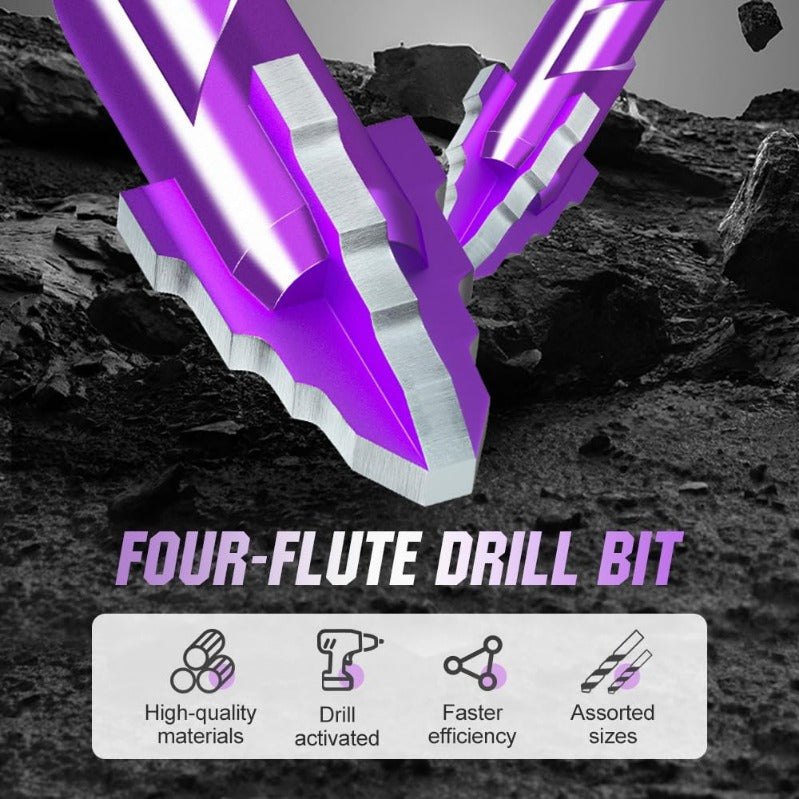 Woyuosn VioletShield Quad-Edge Drill Set Luvikno
