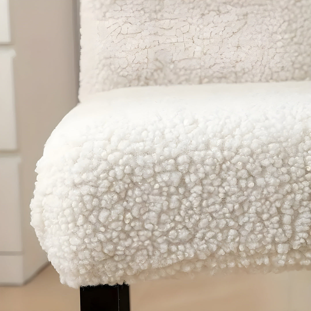 SherpaFit Stoltrekk - Koselig Elastisk Sherpa Spisestoltrekk | Luvikno