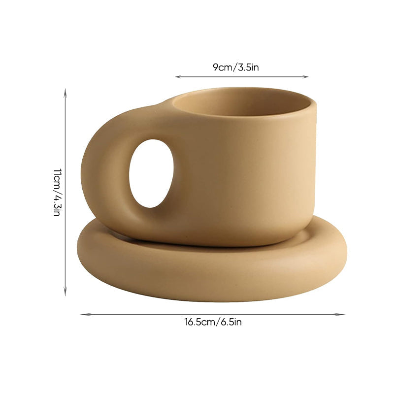 Nordic Minimalist Søt Fet Kopp | Luvikno
