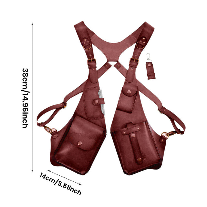 Medieval Steampunk skulderveske med retro stropp | Luvikno
