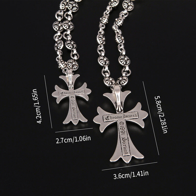 Luvikno | Gothic Cross Pendant Necklace