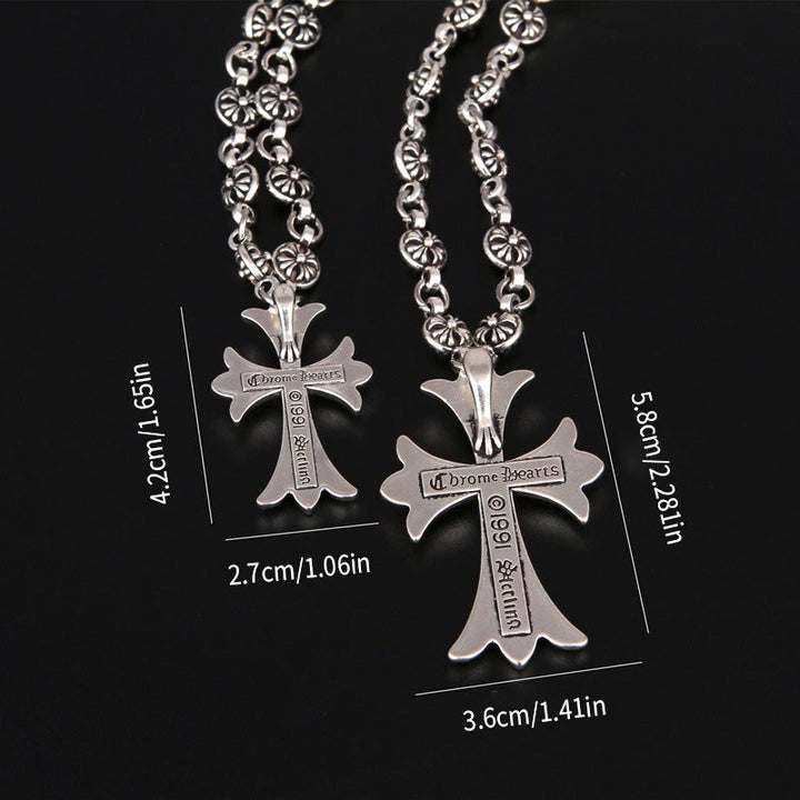 Luvikno | Gothic Cross Pendant Necklace