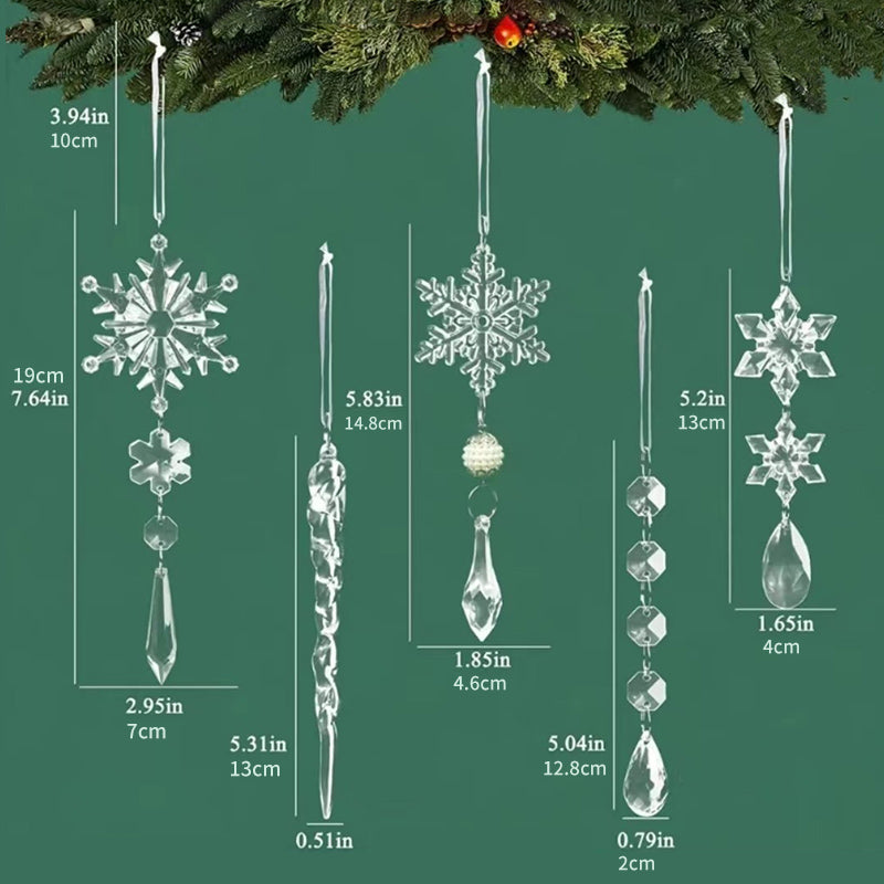 Crystal Christmas Snowflake Decoration | Luvikno