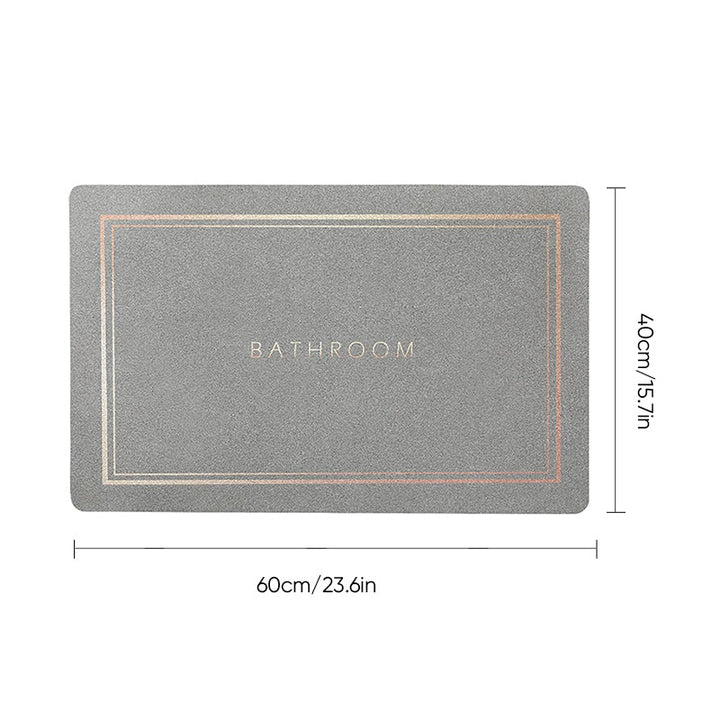 Minimalist Super Absorbent Quick Drying Bath Mat | Luvikno