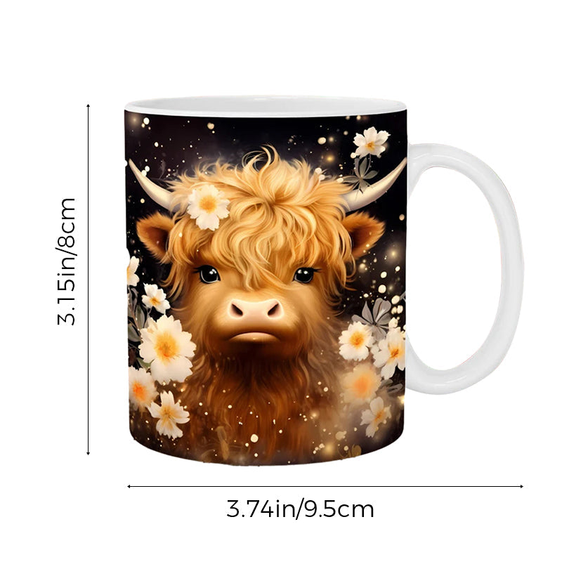 Highland Cow Keramisk Kaffe Mugge | Luvikno
