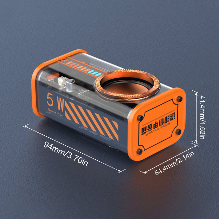 Transparent trådløs Mecha Bluetooth-høyttaler | Luvikno