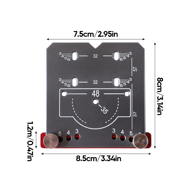 35 mm Hengsel Punch Locator | Luvikno