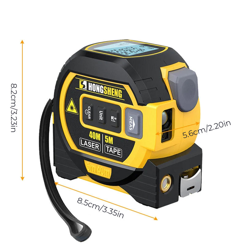 3-i-1 infrarød laser tape måling | Luvikno