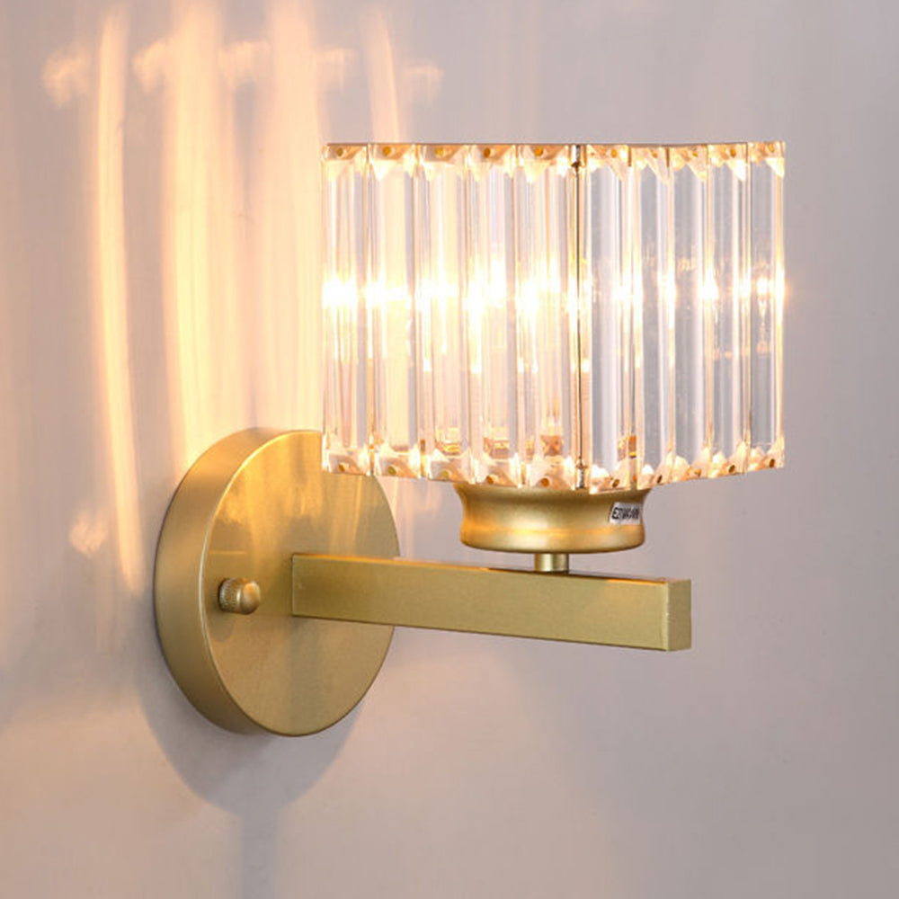 Krystallglass Vegglampe med Moderne Arm Design Luvikno