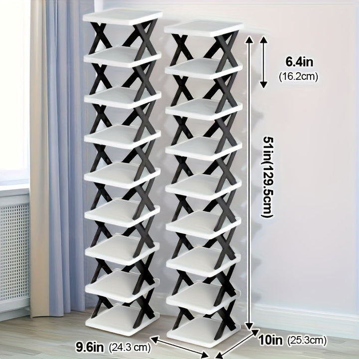 Narrow Shoe Rack Tower | Luvikno