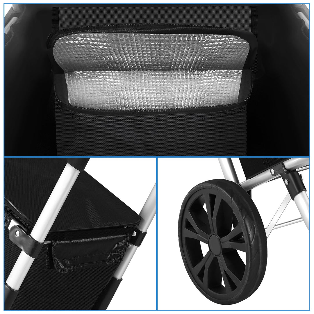 Shopping trolley shopping roller foldable 40L | Luvikno