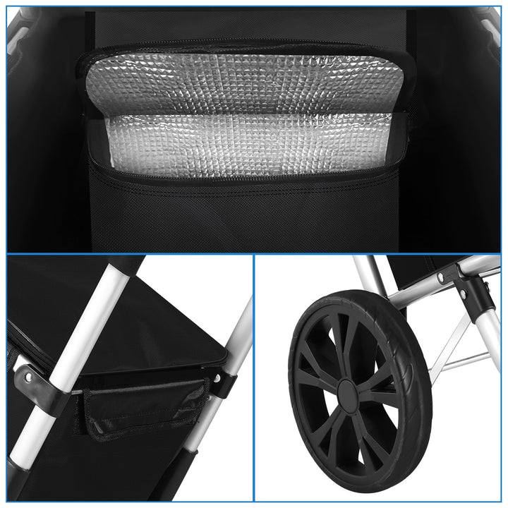 Shopping trolley shopping roller foldable 40L | Luvikno