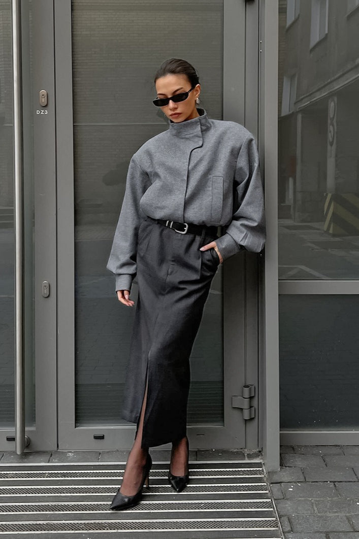 Luvik | Harmaa Villa Takki