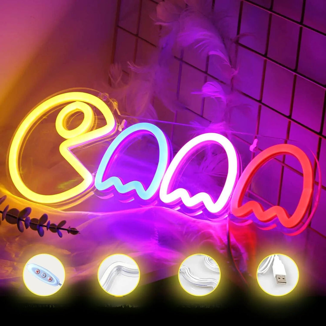 GhostBlaze Neon Lampe - Spøkelsesaktig Stilig Lys | Luvikno