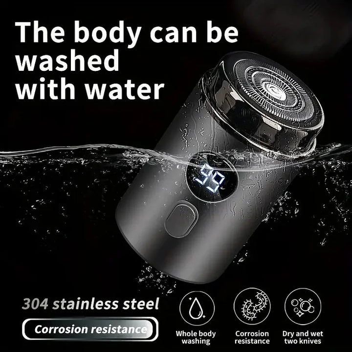 Luvikno | TrimTech Pocket Shaver | Kompakt og kraftig elektrisk barbermaskin for glatt hud på farten