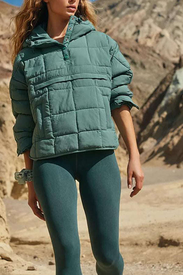 Luvik | Väri Huppari Pehmeä Painettu Tasku Pitkähihainen takki