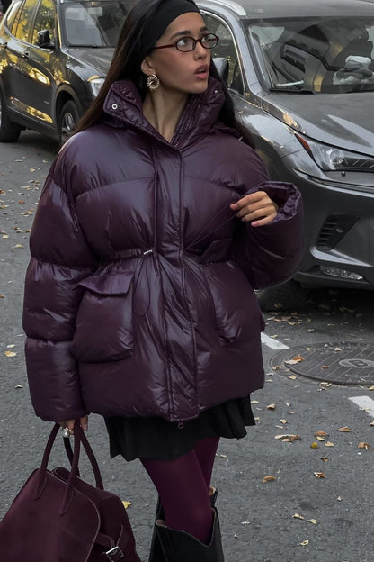 Luvik | Värillinen Pehmustettu Huppari Vetoketjulla