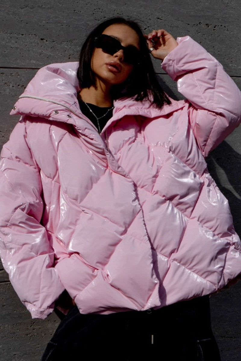 Luvik | istuu tyylikäs tikkikangas takki