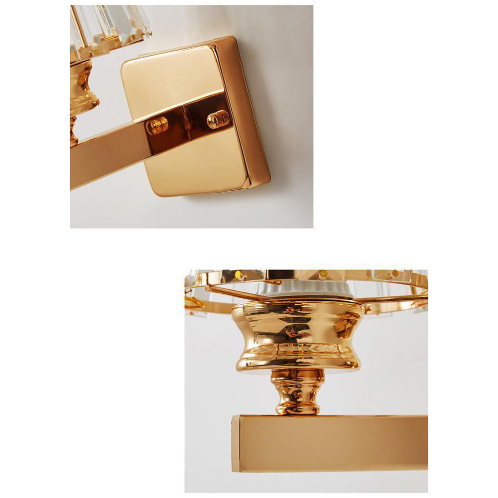 Krystallglass Vegglampe med Moderne Arm Design Luvikno