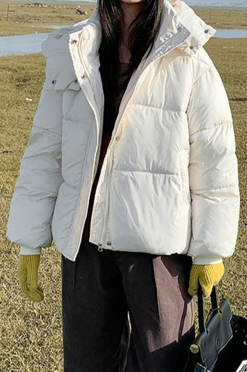 Luvik | Plush-vuorattu ylipitkä puffatakki