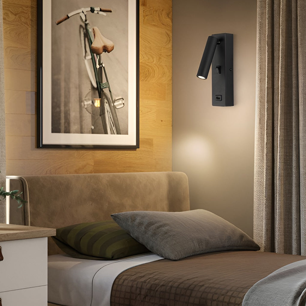 Luvikno | ArtiLicht Luksus Vegglampe med Justerbar LED og USB Ladeport