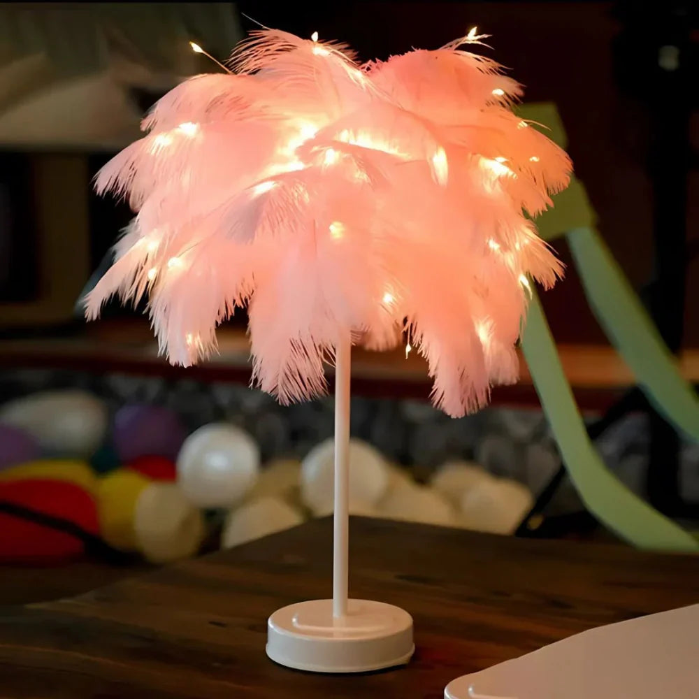 Atmosfærisk Fjær Palmetre Lampe - LumaPalm | Luvikno