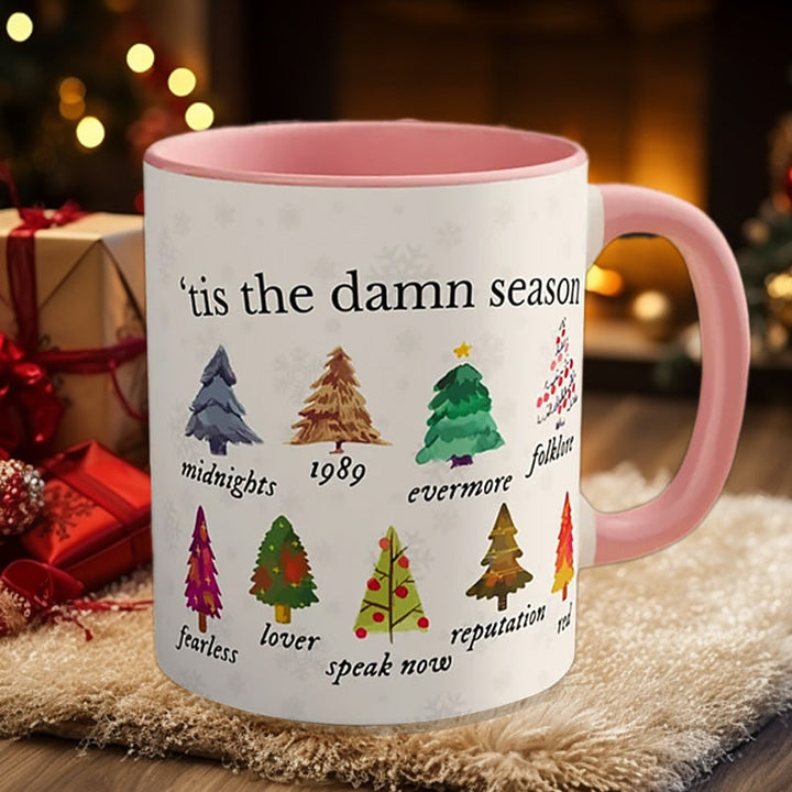 Tis The Damn Season Christmas Mug - Musikkalbum som julekler | Luvikno