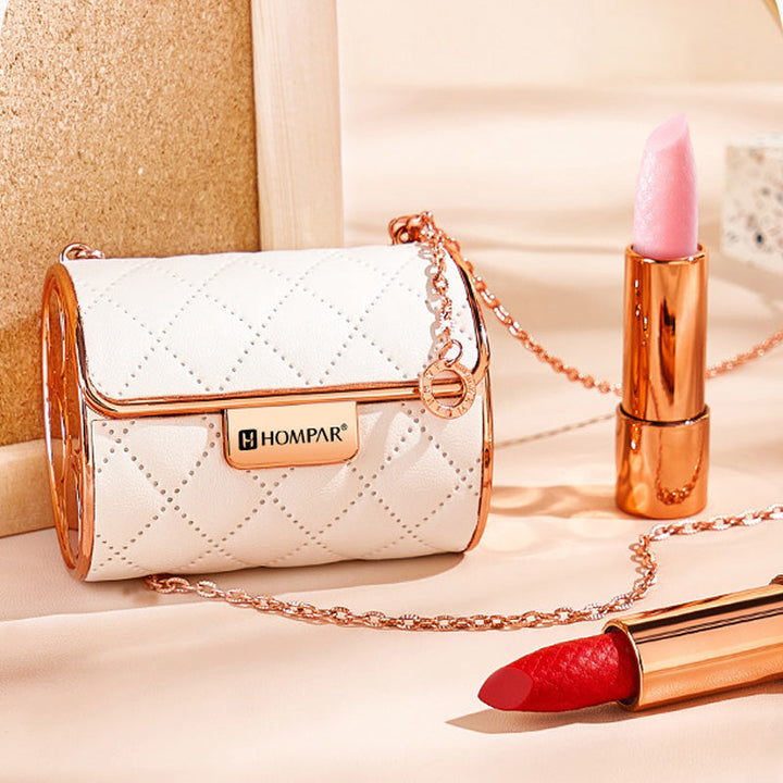 Lipstick Set Velvet Matte med Glamour Kjede Håndveske | luvikno