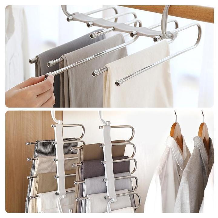 Plassbesparende multi-bukse hanger kleshanger | Luvikno