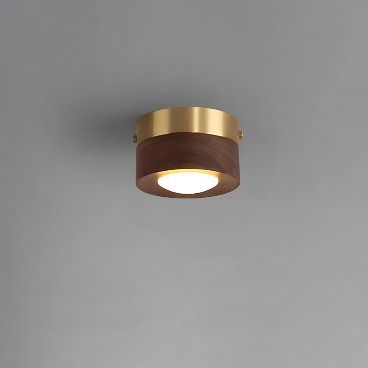 Luvikno | | Valnøtt taklampe med LED spotlights