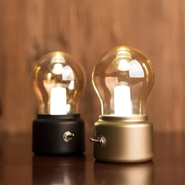 Bærbar Retro Bordlampe - LumiRetro | Luvikno