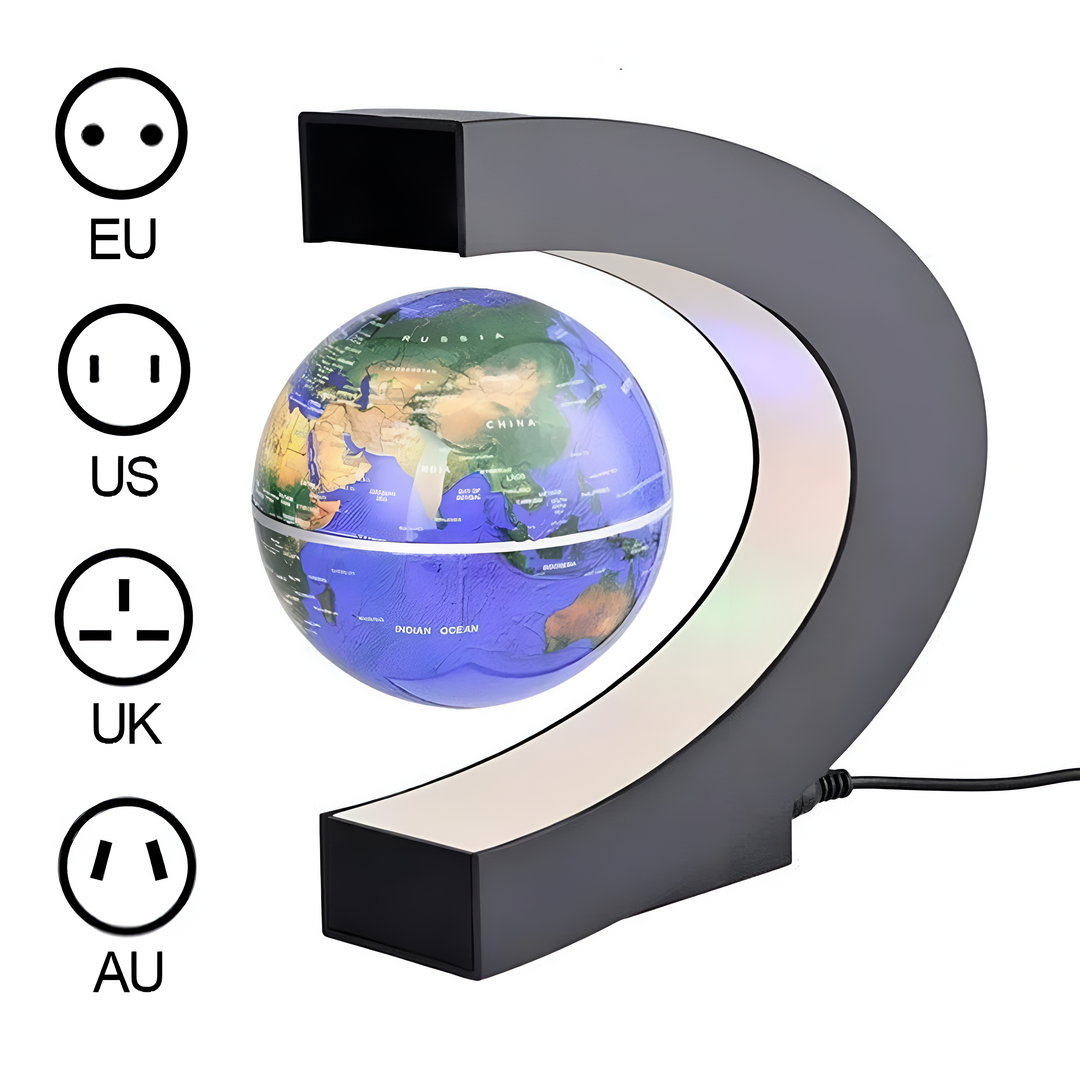 Luvikno | Armstrong | Magnetisk Levitasjon Flytende Globe Lampe med LED Verdenskart