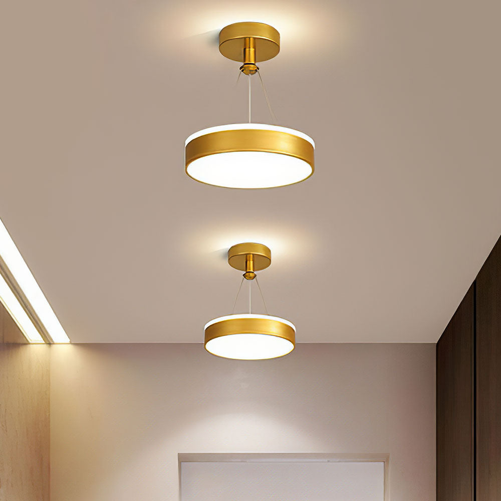 Slank Moderne Metall LED Pendel Taklamper Luvikno