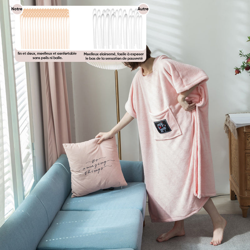Terry badekåpe laget av myk bomullsstoff Girly | luvikno