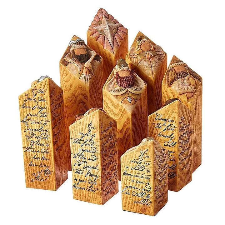 Heaven Nativity Tree Pillar Statues | Luvikno
