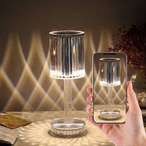 Luvikno | Dimbar Krystall Bordlampe Med Moderne Design