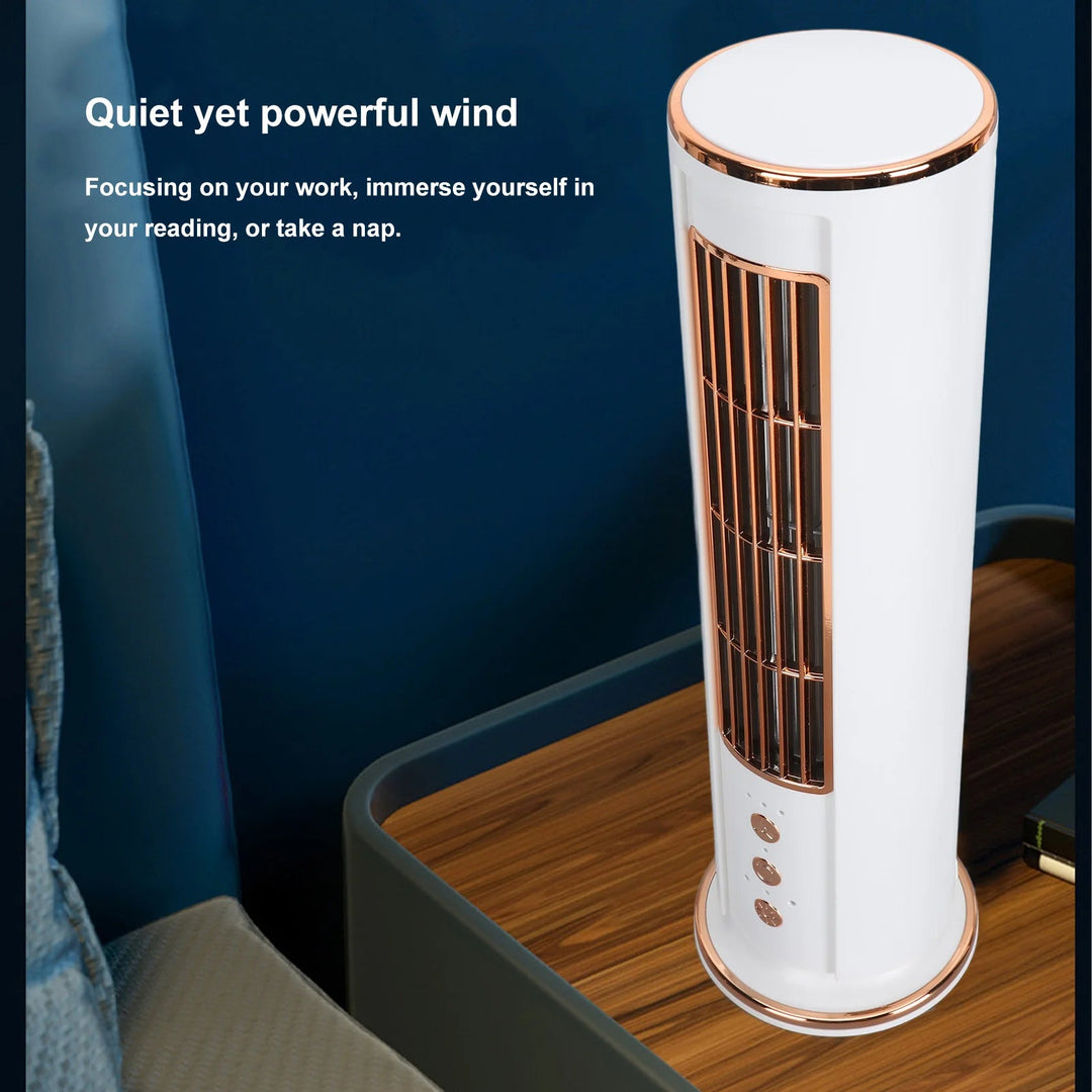 Bladeless Desktop Air Conditioner Fan with Remote Control | Luvikno