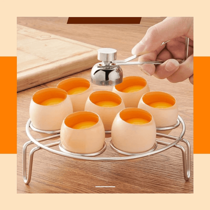 Rustfritt Stål Perfekt Eggeskallåpner | Luvikno