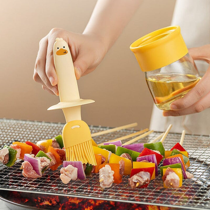 Oljedispenser med pensel for BBQ | Luvikno